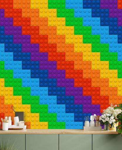 Carta da parati Arcobaleno di Mattoni