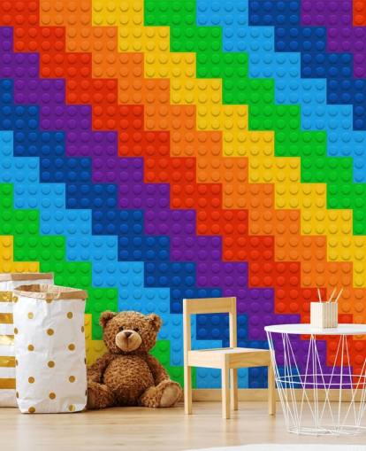 Carta da parati Arcobaleno di Mattoni