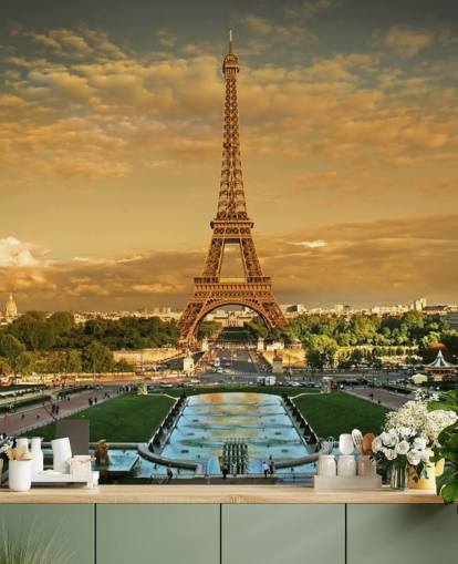 Eiffel Tower Paris Baggrund Eiffel Tower Paris Baggrund