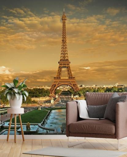 Eiffel Tower Paris Baggrund Eiffel Tower Paris Baggrund