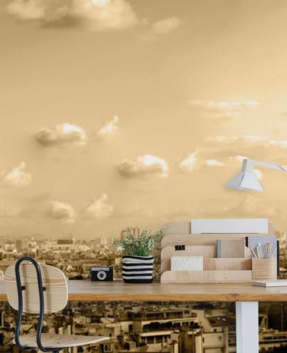 carta da parati monocromatica di parigi