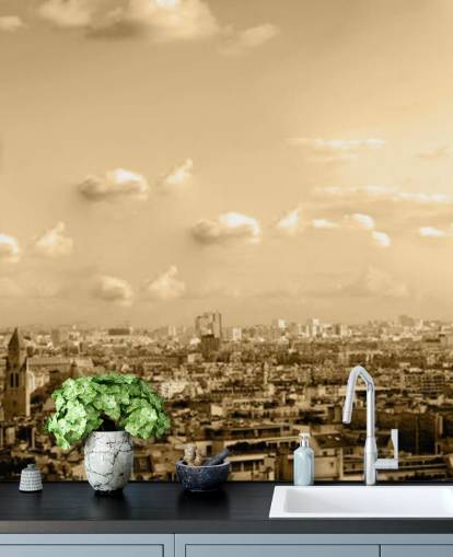 monokrom udsigt over paris tapet monokrom udsigt over paris tapet