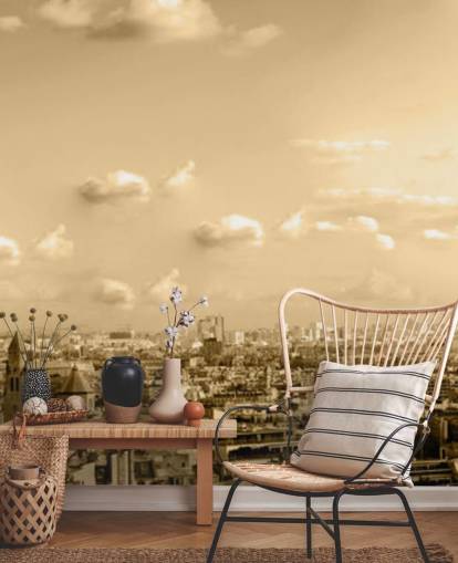 monokrom udsigt over paris tapet monokrom udsigt over paris tapet