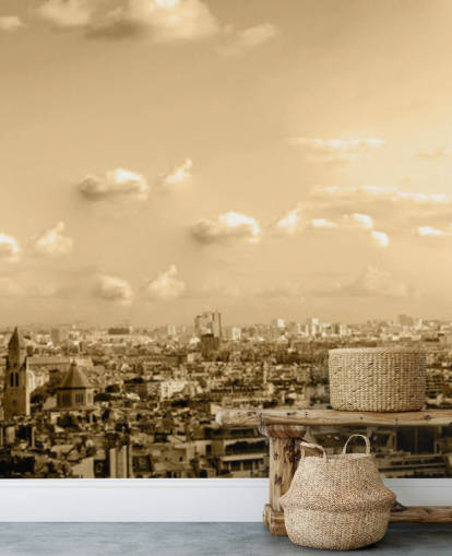 monokrom udsigt over paris tapet monokrom udsigt over paris tapet
