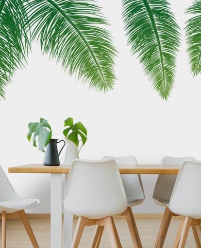 green fern leaves wallpaper