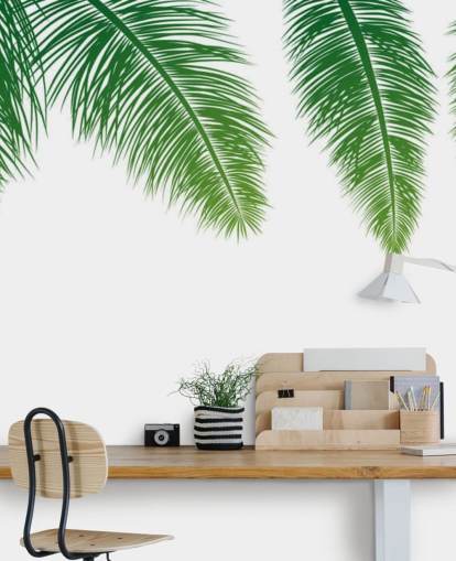 green fern leaves wallpaper