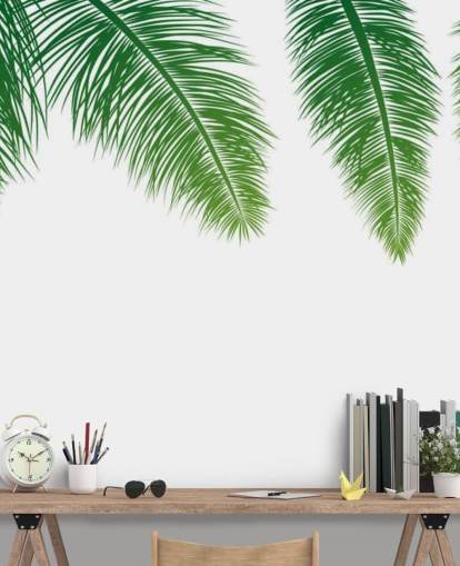 green fern leaves wallpaper