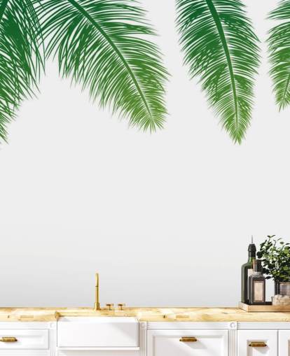 green fern leaves wallpaper