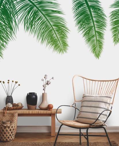 green fern leaves wallpaper