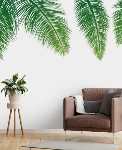 green fern leaves wallpaper