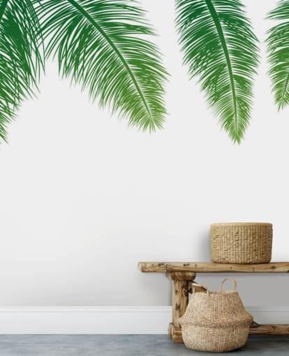 papel tapiz de hojas de helecho verde