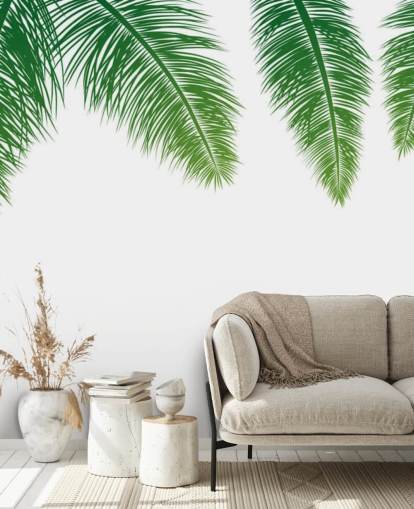 green fern leaves wallpaper