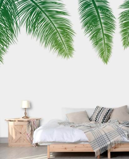 green fern leaves wallpaper