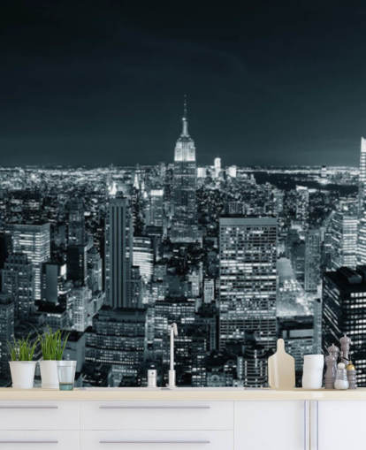 Horizonte de Manhattan de Nueva York Papel pintado del horizonte de Nueva York Horizonte de Manhattan de Nueva York Papel pintado del horizonte de Nueva York