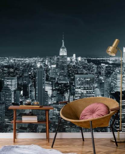Skyline van New York Manhattan Skyline behang van New York