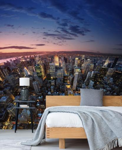 Papel pintado de noche de Nueva York Papel pintado de noche de Nueva York