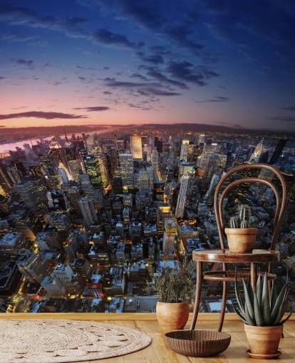 Papel pintado de noche de Nueva York