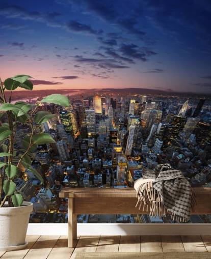 Papel pintado de noche de Nueva York