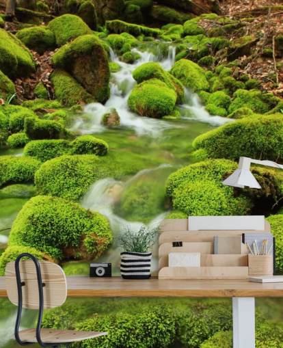 Mural de pared Mossy Wallpaper