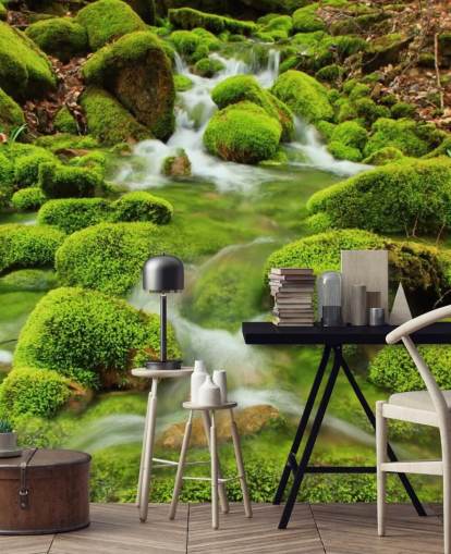 Papel De Parede Mossy Close Up Wall Mural