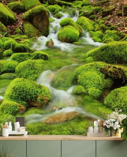 Papel De Parede Mossy Close Up Wall Mural