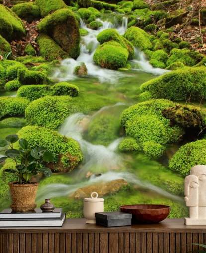 Mural de pared Mossy Wallpaper