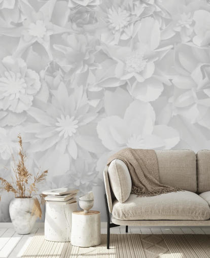 flores brancas sutis papel de parede flores brancas sutis papel de parede