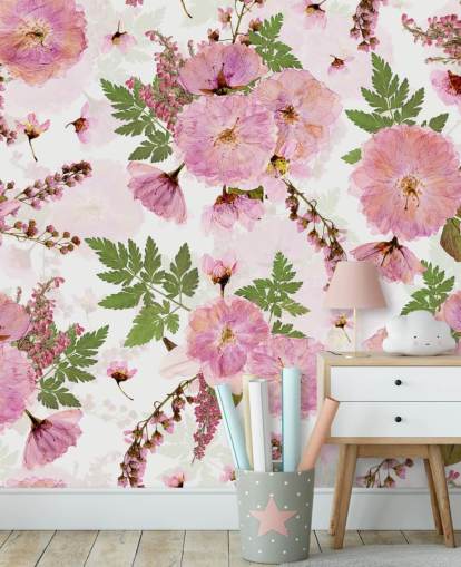 papel pintado de flores rosadas sobre fondo blanco papel pintado de flores rosadas sobre fondo blanco