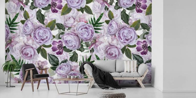 Peony Wallpaper & Wall Murals | Wallsauce NZ