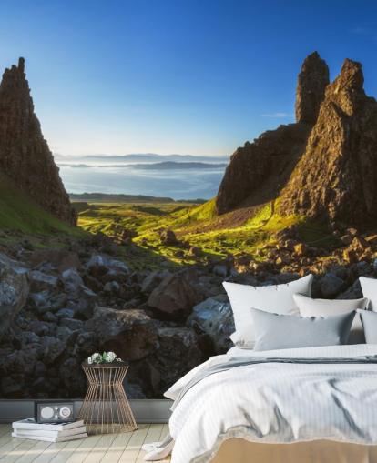 papier peint mural spectaculaire de paysage écossais appelé Écosse - The Storr Panorama papier peint mural spectaculaire de paysage écossais appelé Écosse - The Storr Panorama