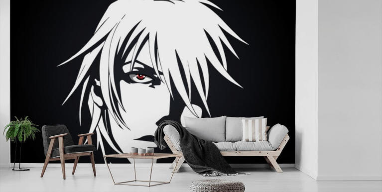 Speed Painting Anime  Manga Wall Mural  Bedroom wall paint Wall murals  Painting walls tips