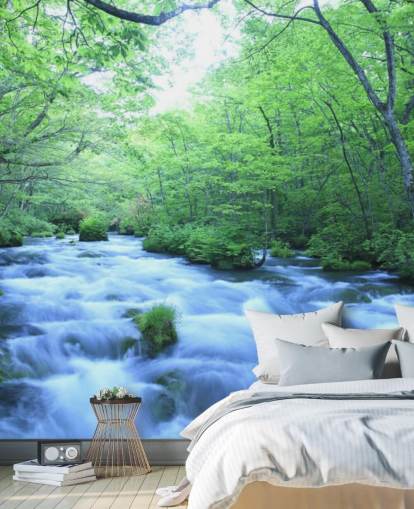 Fluss im Wald Wallpaper