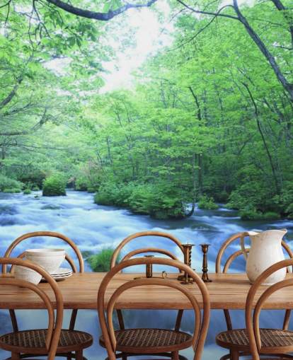 River in Forest Wallpaper