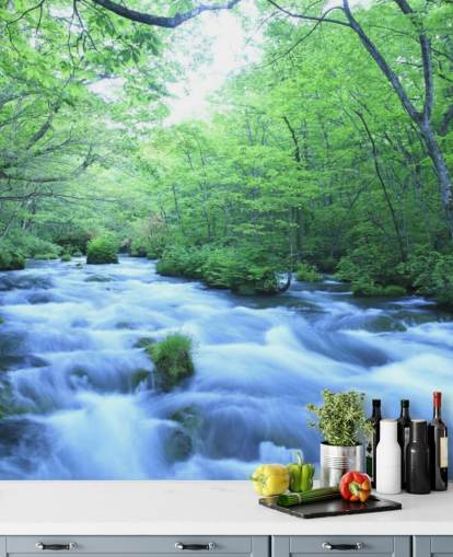 River in Forest Wallpaper