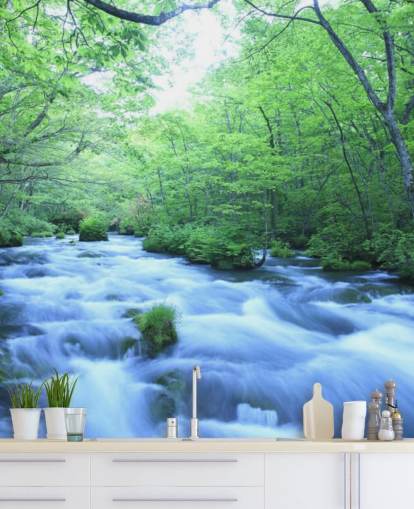 River in Forest Wallpaper