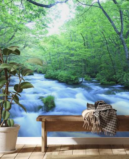 Papel de Parede Rio na Floresta Papel de Parede Rio na Floresta