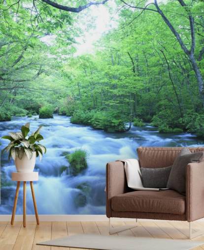 River in Forest Wallpaper