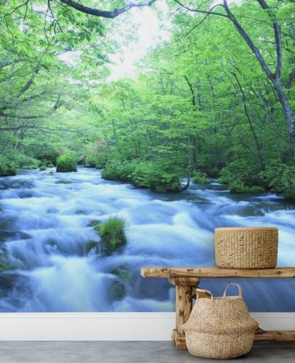 River in Forest Wallpaper