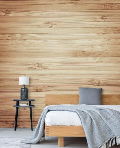 Papel pintado de madera natural marrón