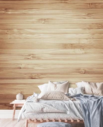 Bruin natuurlijk hout behang