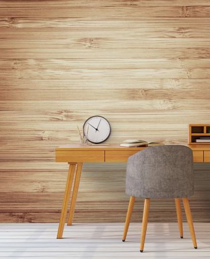 Papier peint en bois naturel marron