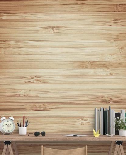 Brown Natural Wood Wallpaper