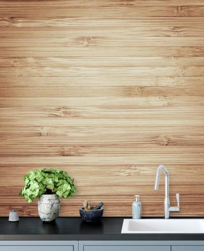 Bruin natuurlijk hout behang