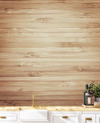 Bruin natuurlijk hout behang