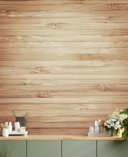 Papel pintado de madera natural marrón