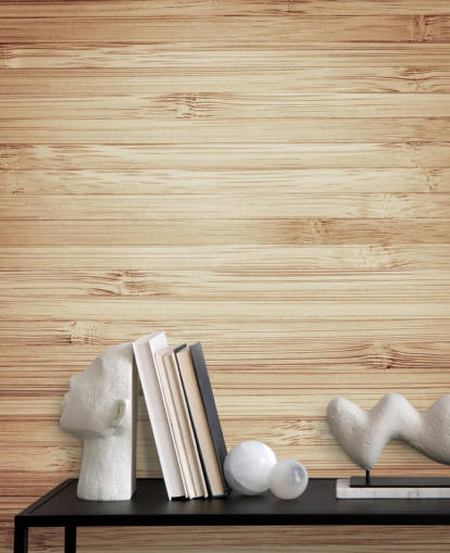 Papel pintado de madera natural marrón