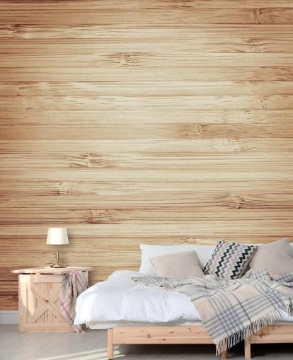 Brown Natural Wood Wallpaper