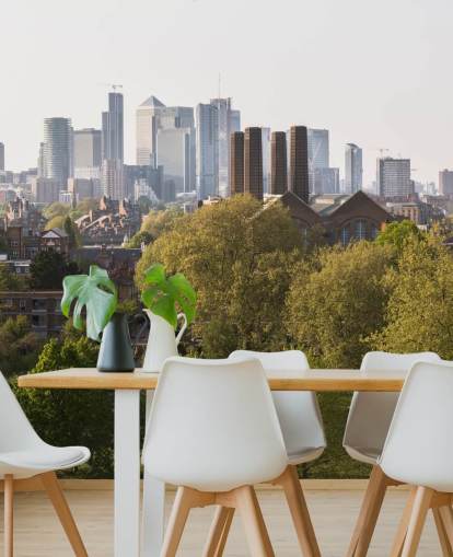 canary wharf view londen behang canary wharf view londen behang