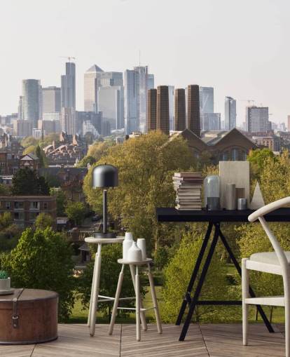 canary wharf view london wallpaper