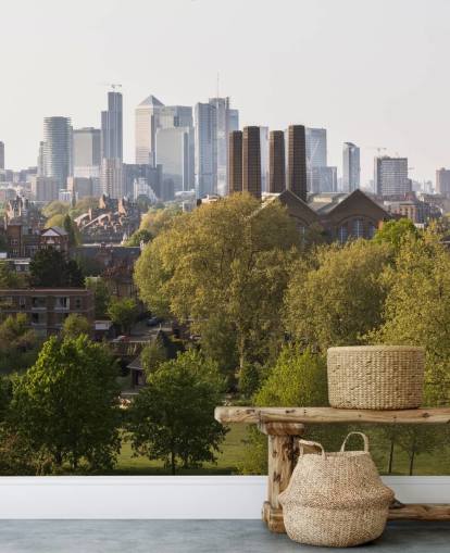 fondo de pantalla de canary wharf view london